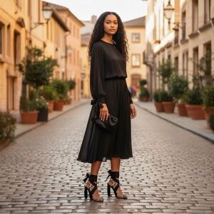 NIB Dries Van Noten Floral Print Satin Ankle Tie Pump Heels Size 37.5 $725